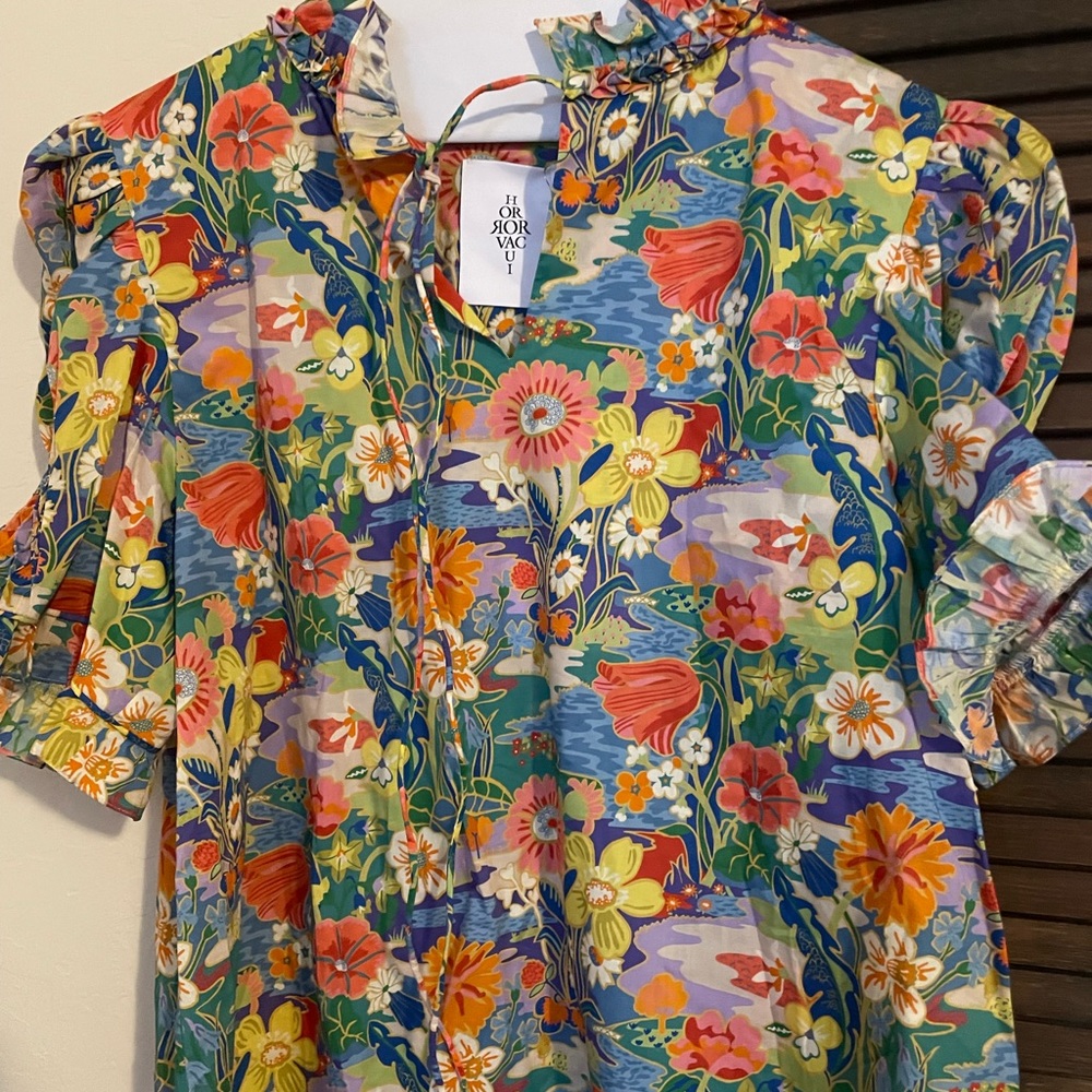 Horror Vacui colorful blouse